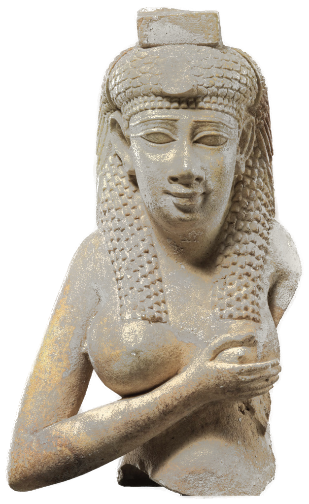 イシス神がホルスに授乳する古代エジプトの彫像(メトロポリタン美術館所蔵)