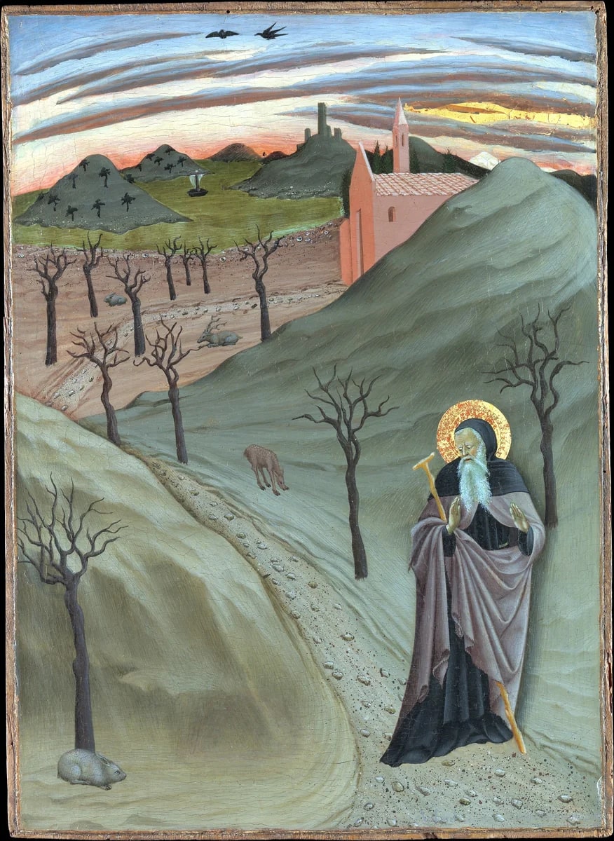 Saint Anthony the Abbot in the Wilderness — フィレンツェの古写真