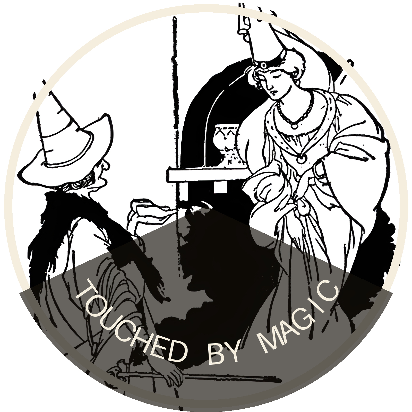Touched by magic — 缶バッジ texture