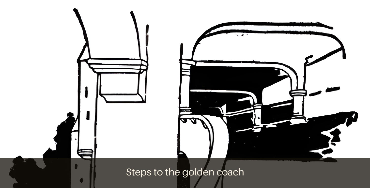 Steps to the golden coach — ポスター texture
